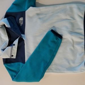 North Face Colorblock Pullover Fleece Girls 7/8